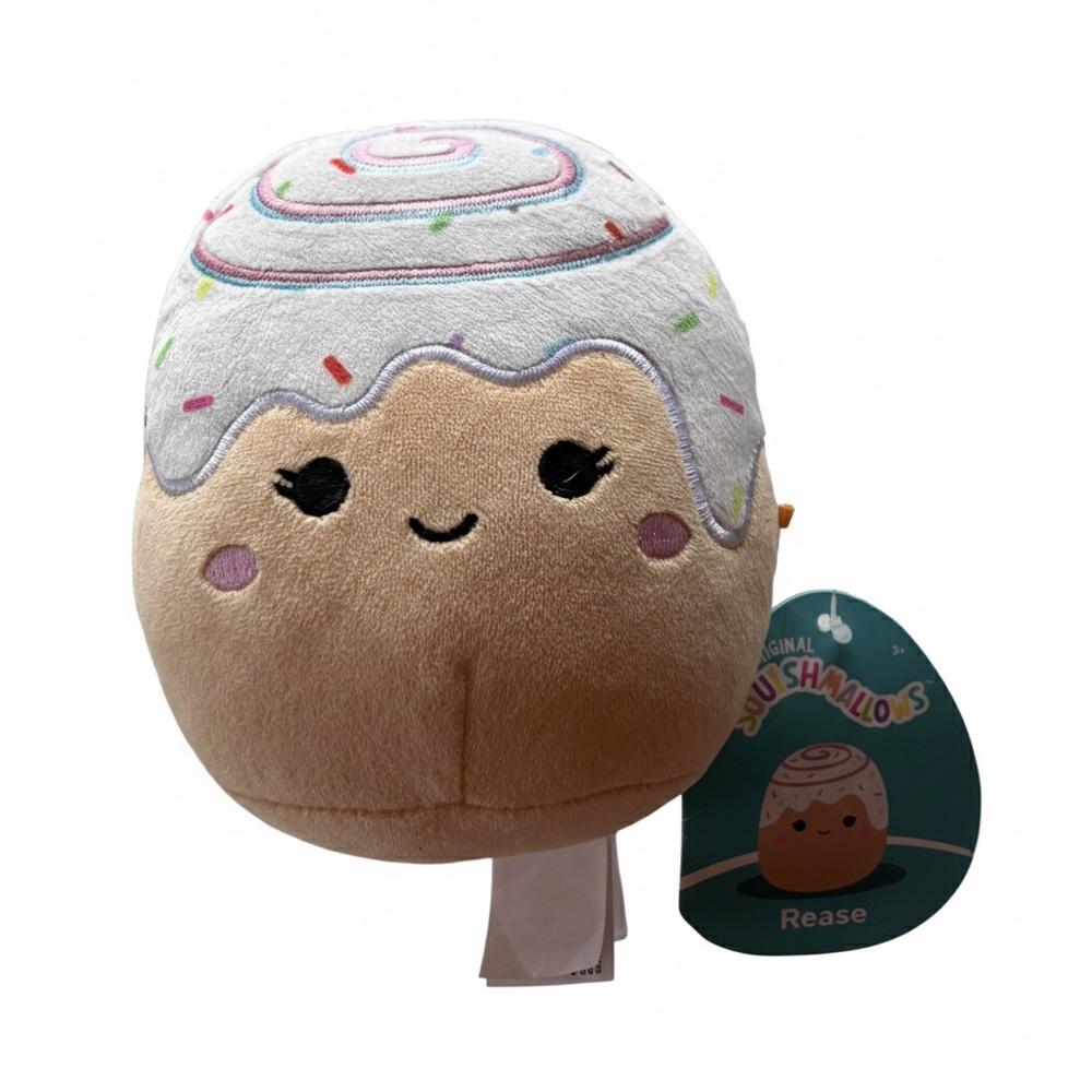 Squishmallows Rease The Cinnamon Roll Plush Foodie Breakfast Squad 5” NWT